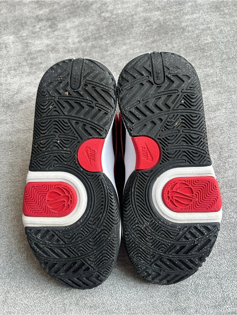 Nike kids red basketball athletic sneakers size 5.5y